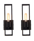Dang Stylish Vintage Industrial Wall Sconce Lights With Solid Iron Frame Hella Bright LED Wall Lamp in black finish.