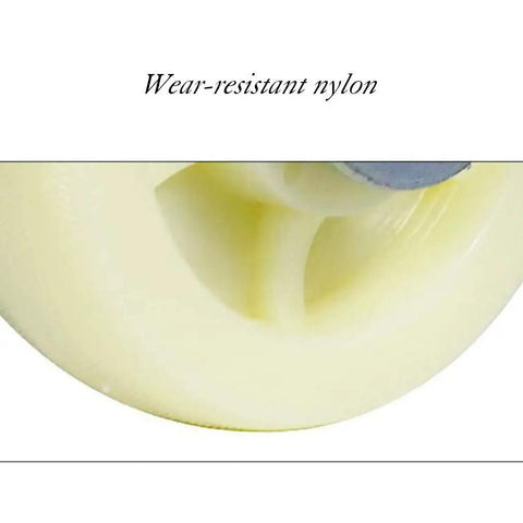 Heavy Duty Nylon Swivel Casters Replacement Wheels Set Of Four 7.9 Inches smooth glide nylon wheel close-up view of material