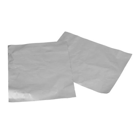 Graphite gasket sheets, flat lay view, 250x200mm, anti high temperature, two grey lightweight sheets