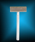 Tough As Nails Grinding Wheel Dresser And Bench Grinder Tool Rest for truing metal parts, featuring a coated surface and sturdy handle.