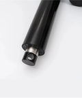 Badass 10000N IP67 Linear Actuator With Mechanical Clutch And 1000mm Stroke close-up view of the durable black housing and metal end.