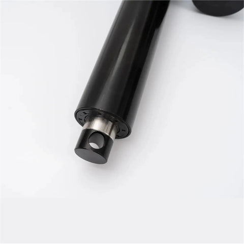 Badass 10000N IP67 Linear Actuator With Mechanical Clutch And 1000mm Stroke close-up view of the durable black housing and metal end.