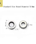 Two YuRiKai round carbide cutters for DIY wood lathe turning, 8.9 mm diameter, 1.85 mm thick with 30° bevel