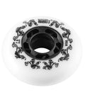 4 Pack Inline Skate Wheels Without Bearings And Spacers 90A Outdoor Freestyle Durable Replacement Wheels 76mm single wheel close-up view