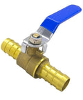 4 Pack Three Quarters Inch Pex Ball Valve Full Port Shut Off Valve Brass Water Valve With Pex Barb Fittings For Cold And Hot Water Lead Free Easy Install DIY Friendly
