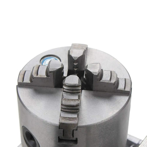 Hardcore Cnc Rotary Fourth Axis Upgrade Featuring A Bulletproof 80Mm Four Jaw Chuck For Precision Wood And Metal Carving.