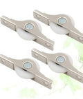 Smooth Gliding Sliding Door Rollers 4 Pack Heavy Duty Barn Door Wheels Cabinet Track Casters Anti Squeak Design for smooth rolling.