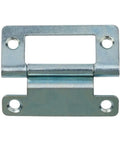 Heavy Duty Cranked Flush Cabinet Hinge 50x23mm Zinc Plated With Screws, Ideal For Caravan, RV, Mobile Home And Cupboard Doors, Durable Steel Construction, 10 Pack