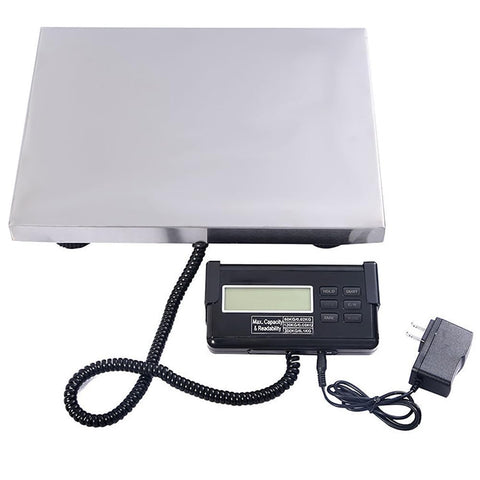 Built Like A Tank 660 Lb Heavy Duty Digital Livestock Scale With Roomy Stainless Platform and precision tare and hold timer setup.
