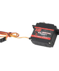 Heavy Duty Metal Gear Digital Servo Crushing 18kg Torque And Serving Up Smooth 180 Degree Rotation For Rc Cars Trucks Boats Robots. Close-up view.