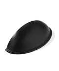 Matte Black Cup Pulls Set of 10 for Cabinets and Drawers Three and Eleven Sixteenths Inch Length handle, modern furniture hardware