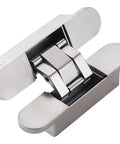 Slick Invisible Door Hinges With 3D Adjustable Bearing Concealed Fixing Slow Close Zinc Alloy Butt Hinge in Chrome Finish