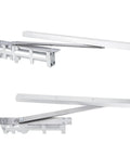 Heavy Duty Aluminum Concealed Hydraulic Door Closer for 80kg Doors with Two Stage Speed Control and Automatic Close