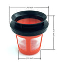 Replacement Vacuum Filter Kit for PowerDash Pet FH50700 Series, filter strainer with measurements, ABS plastic and silicone seal.