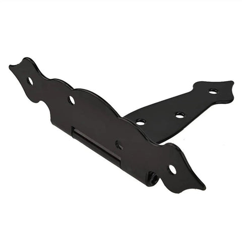 Four Piece Six Inch T Shaped Flower Hinge With Slotted Bearing For Doors Cabinets And Wood Fence Decor Classic Hardware With Screws