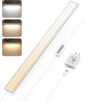 Dimmable Desk And Under Cabinet Light Bar With Three Color Temperatures And Memory Function 24 Inch USB Plug In LED Strip