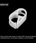 Plastic Tubing Clamps 20 Pack 3/16 To 5/16 Inch Tube OD Adjustable Hose Clamp for Flow Control in durable PP material