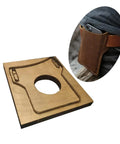 Leather Die Cutter Kit With Japan Steel Blade Leather Knife Mold For DIY Wallets Purses Pouches Bags And Wood Dies 1 Set Featuring Durable Wooden Base And Classic Bow Shape Cutter For Craft Lovers