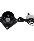 Super Handy Usb Adjustable Soldering Fume Extractor Smoke Absorber Fan With Duct Pipe, 5V black fan with duct attached.