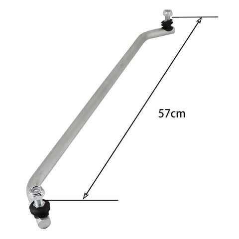 Heavy Duty Steering Tie Rod Linkage Direct Replacement for John Deere AM133800 AM123661 and Models GT225 GT235 GT235E GT245 GX255 LX280 LX289 with 4130 Chromoly Steel Upgraded Strength for Smooth Responsive Steering, 57cm rod