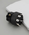 Two Pack 6 Pin Rotary Switch For Small Household Appliances Five Speed Gear Selector M4190212230 Replacement Part, black