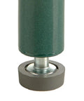 Close-up of Rock Solid Set Of Four 1 Inch Leveling Feet With Polyethylene Foot Pads For Wire Shelf Systems showing gray foot pad
