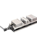 6 Inch Heavy Duty Angle Vise Built Like A Tank For Milling Machines And Drill Presses Featuring Rock Solid Cast Iron Construction with three clamping bases.