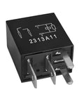 Two Pack 12V DC 4 Pin Automotive Relay 8T2T-14B192-AA OEM Replacement For Ford Vehicles, black relay with metal prongs