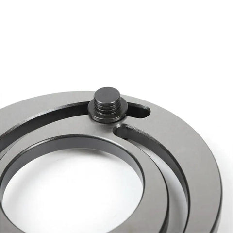 Close-up of Heavy Duty Hydraulic Jaw Boring Ring Adjustable Three Jaw Chuck For Cnc Lathe Soft Top Jaws Bore Repair Claw Device.