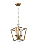 Three Light Openwork Lantern Pendant For Stairways Entries Kitchen Islands And Foyers In Nickel Finish Dimmable Compatible E12 Bulbs