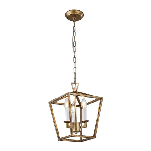 Three Light Openwork Lantern Pendant For Stairways Entries Kitchen Islands And Foyers In Nickel Finish Dimmable Compatible E12 Bulbs