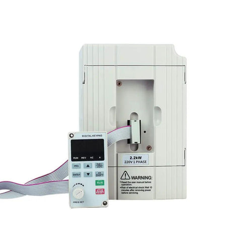 Single Phase To Three Phase VFD Drive For Spindle Motors, Real Workhorse 1.5KW 2HP 220V Inverter With CNC Vector Control
