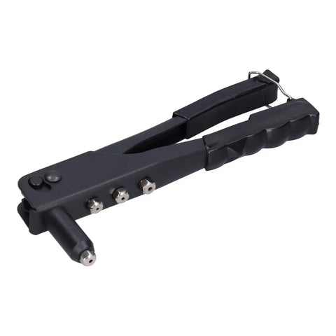 LIYJTK Portable Rivet Gun Set Kit Efficient Hand Tool For Metal And Leather Fastener With Anti-Slip Handle Fits 3/32 1/8 5/32 And 3/16 Inch Nuts Quickly, black metal rivet gun