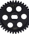 Beefed Up Steel Spur Gear 38T 1.0 Mod For Arrma 1 To 5 Scale RC Cars CNC Machined Hardened Steel Upgrade With Black Oxide Coating