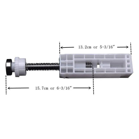 Bed Spindle Block Assembly For Okimat II Bed Motors head and foot spindle blocks DIY replacement kit, white color, dimensions shown.