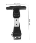 Stainless Steel Flexible T Handle Latches For Tool Boxes And Automotive Use, Elastic Draw Latch With Comfortable Rubber Grip