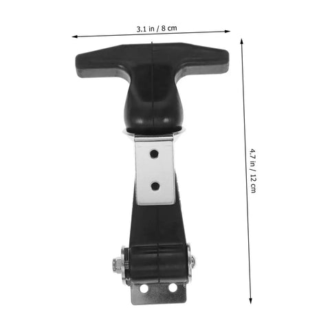Stainless Steel Flexible T Handle Latches For Tool Boxes And Automotive Use, Elastic Draw Latch With Comfortable Rubber Grip