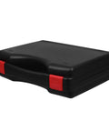 Grab And Go Portable Plastic Toolbox With Tight Seal Lid, Rugged Yet Featherlight Gear Caddy for repairs, closed view.