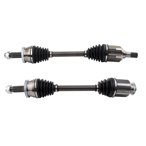 Front CV Axle Shaft Assembly Set For Driver And Passenger Sides Drop In Replacement With OEM Grade Build And Neoprene Boots For 2016 2018 Hyundai Tucson, two axles shown