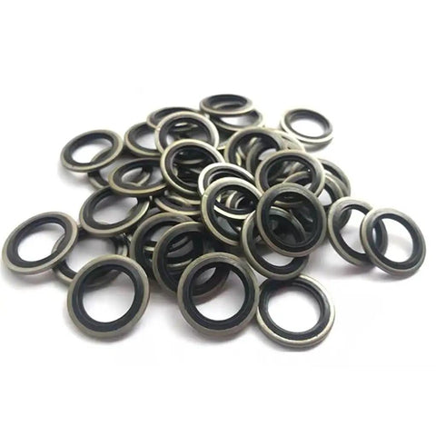 Heavy Duty Diesel Fuel Line Sealing Washers Kit For Dodge Cummins 5.7L 5.9L 6.7L Banjo Bolts 8mm 10mm 12mm 14mm Copper