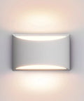 Aluminum Modern Indoor LED Wall Sconce Up And Down Mount Light For Living Room Bedroom Hallway Corridor Warm White 3000K G9 Bulbs Included Energy Saving 9W Hardwired Paintable White Finish mounted on wall