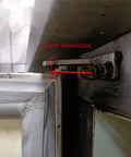 4 Piece Refrigerator Hinge Set With 35mm Wheelbase Zinc Alloy For USTAR GRISTA Commercial Fridges showing bolt attachment detail