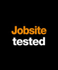 "Jobsite Tested" text on black background