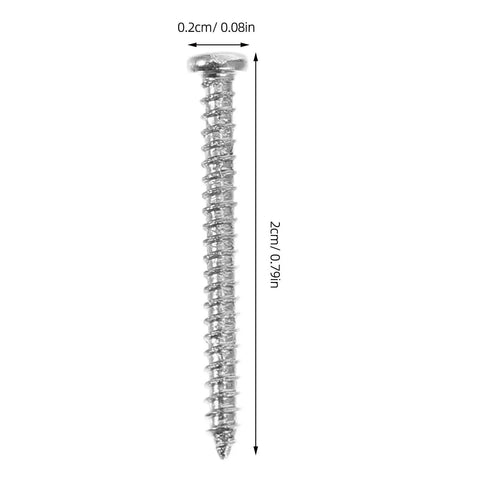 800-Piece Self-Tapping Screw Kit For Furniture And Cabinets With M2 Round Head Carbon Steel Screws, 2cm length, 0.2cm diameter