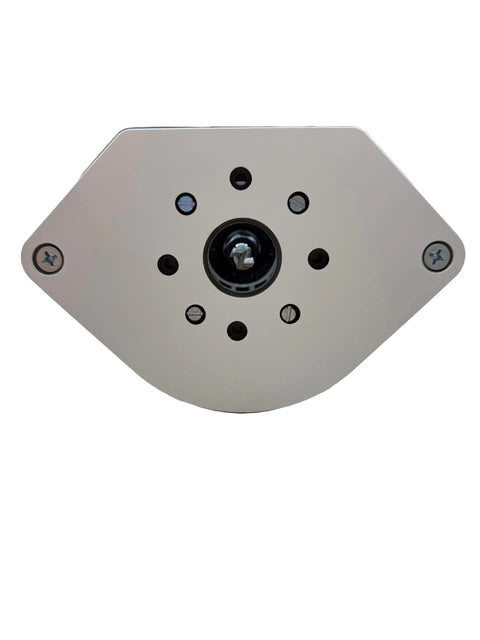 Heavy Duty Guide Bushing Baseplate For Compact Cordless Router with mounting holes and secure center hub for stability.