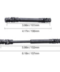 105 To 155mm Steel Center Drive Shaft CVD For OneTenth RC Crawler BeefedUp Upgrade Kit 2Pc Set For Axial SCX10 RC4WD D90