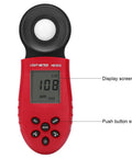Handheld Illuminance Meter With Digital Lux Readout For Accurate Lighting Measurements, Portable Illuminometer With LCD Display