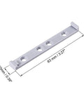 Heavy Duty Gray Magnetic Touch Catch Latch Kit With No Slam Damper Buffer For Cabinet Doors And Cupboards Quick Slide Push To Open Mechanism Solid Hardware Two Pack gray mounting plate with three holes, dimensions 83mm x 10mm.