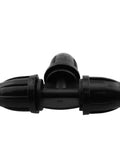 Barbed Tee 4 Pack 3 Way Fitting for Drip Irrigation Tubing 8mm and 11mm Garden Sprinkler System Connector High Impact POM Plastic