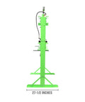 Side view of Air Hydraulic Shop Press 20 Ton With Dual Speed Pump Bearing And Metal Pressing Floor Model Adjustable 20 Ton Press Head